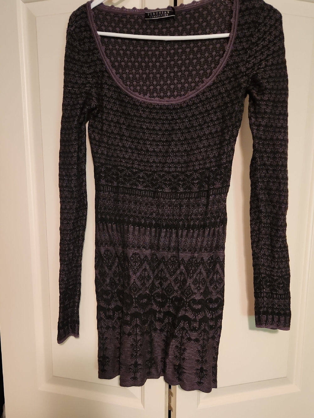Peruvian Connection Sweater Dress Sz S